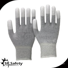 SRSAFETY 13G PU guantes de cuero recubiertos / guantes de trabajo de seguridad electrónica / PU guantes de trabajo revestidos / guantes de ESD